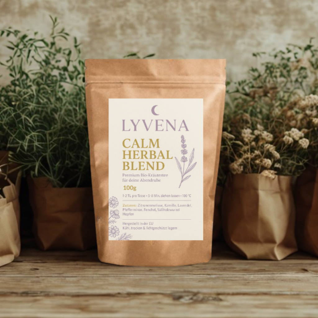 Lyvena Calm – Bio-Kräutertee für dein Abendritual (100 g)